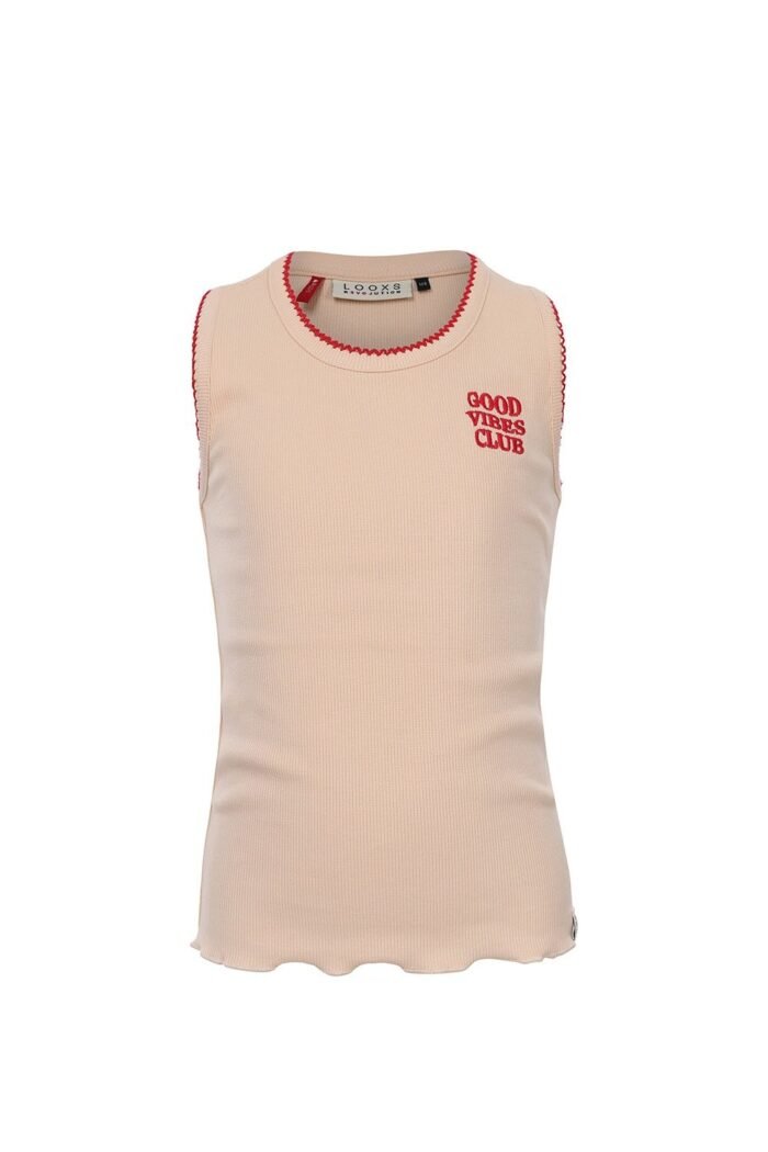 LOOXS Little Meisjes t-shirt - Nude LOOXS Little Meisjes t-shirt - NudeMateriaal 95% Cotton 5% elastan