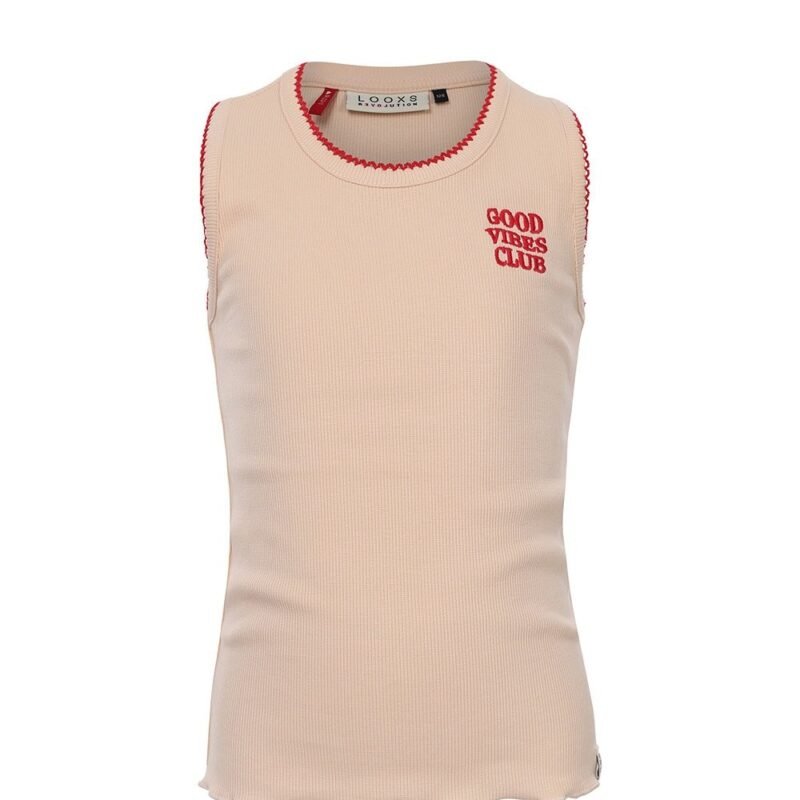 LOOXS Little Meisjes t-shirt - Nude LOOXS Little Meisjes t-shirt - NudeMateriaal 95% Cotton 5% elastan