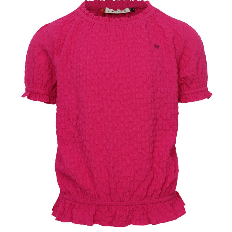 LOOXS Little Meisjes top - Hot roze LOOXS Little Meisjes top - Hot rozeMateriaal 100% polyester