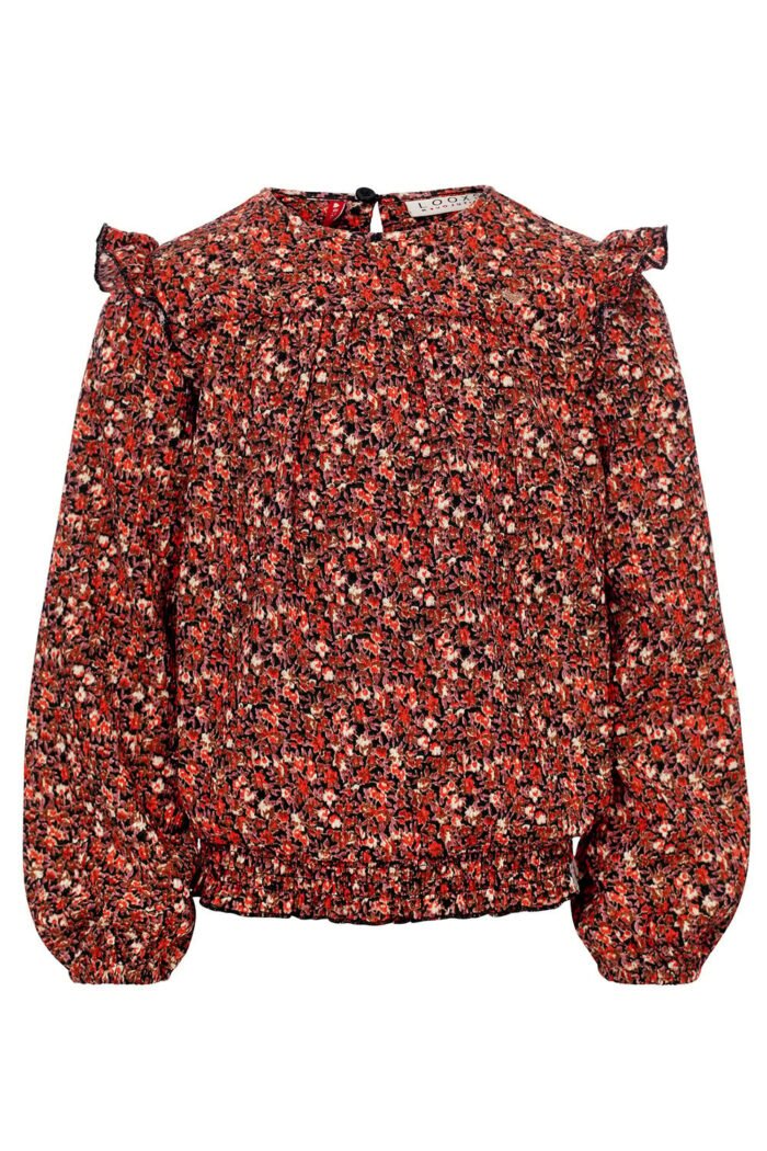 LOOXS Little Meisjes top crinkel - Mini wild bloemen LOOXS Little Meisjes top crinkel - Mini wild bloemenMateriaal 98% Polyester 2% Spandex