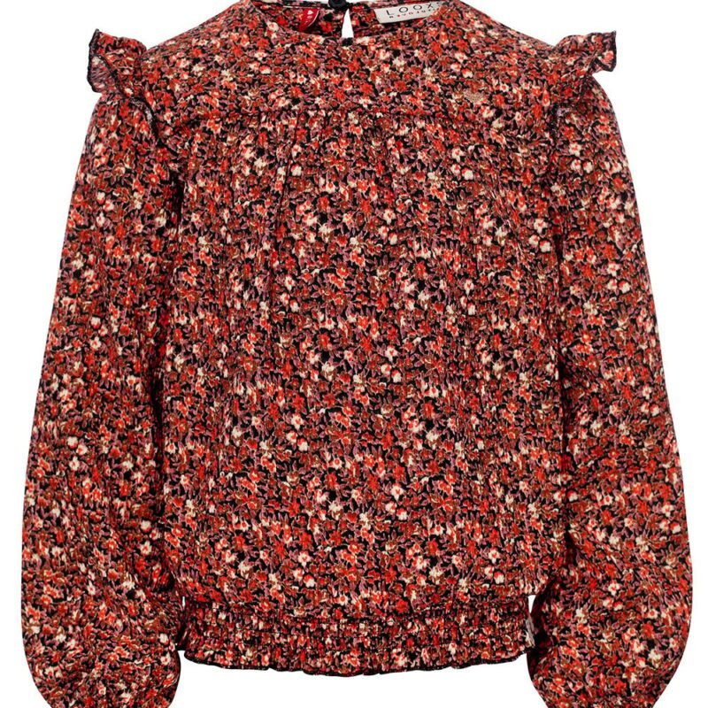 LOOXS Little Meisjes top crinkel - Mini wild bloemen LOOXS Little Meisjes top crinkel - Mini wild bloemenMateriaal 98% Polyester 2% Spandex