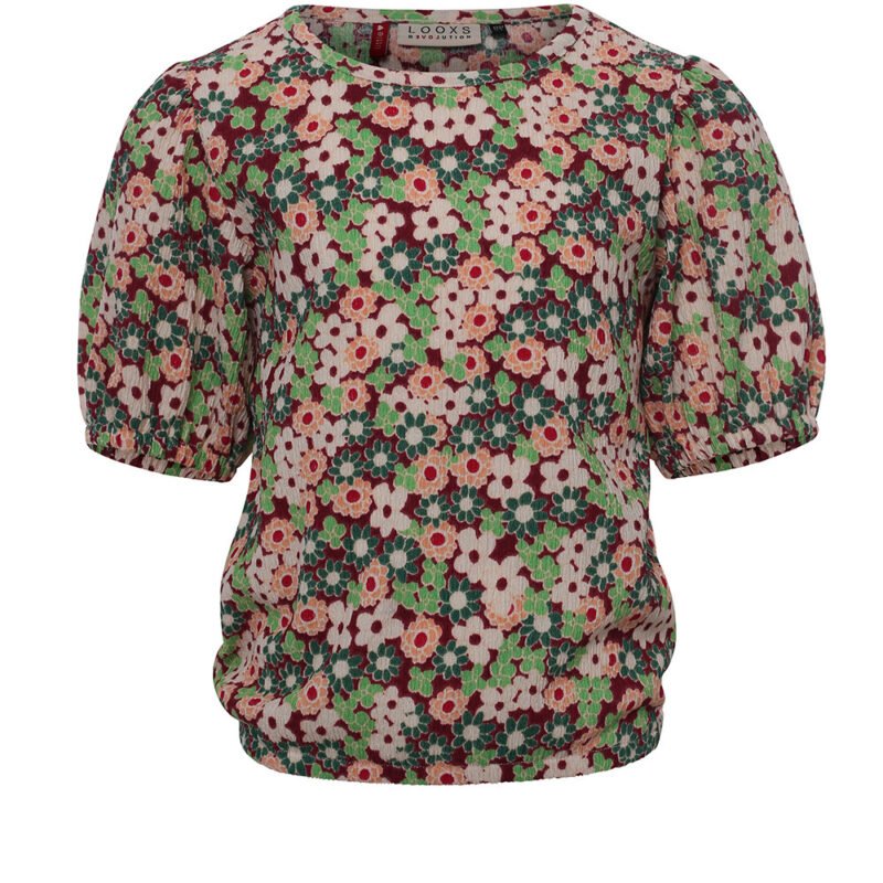 LOOXS Little Meisjes top crinkle - Bloemen bomb AOP LOOXS Little Meisjes top crinkle - Bloemen bomb AOP98% Polyester 2% Spandex