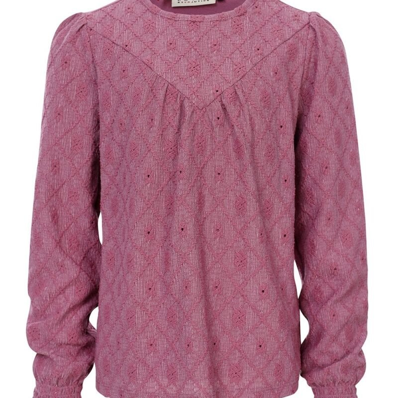 LOOXS Little Meisjes top kant wide - Paars LOOXS Little Meisjes top kant wide - PaarsMateriaal 98% Polyester 2% Spandex