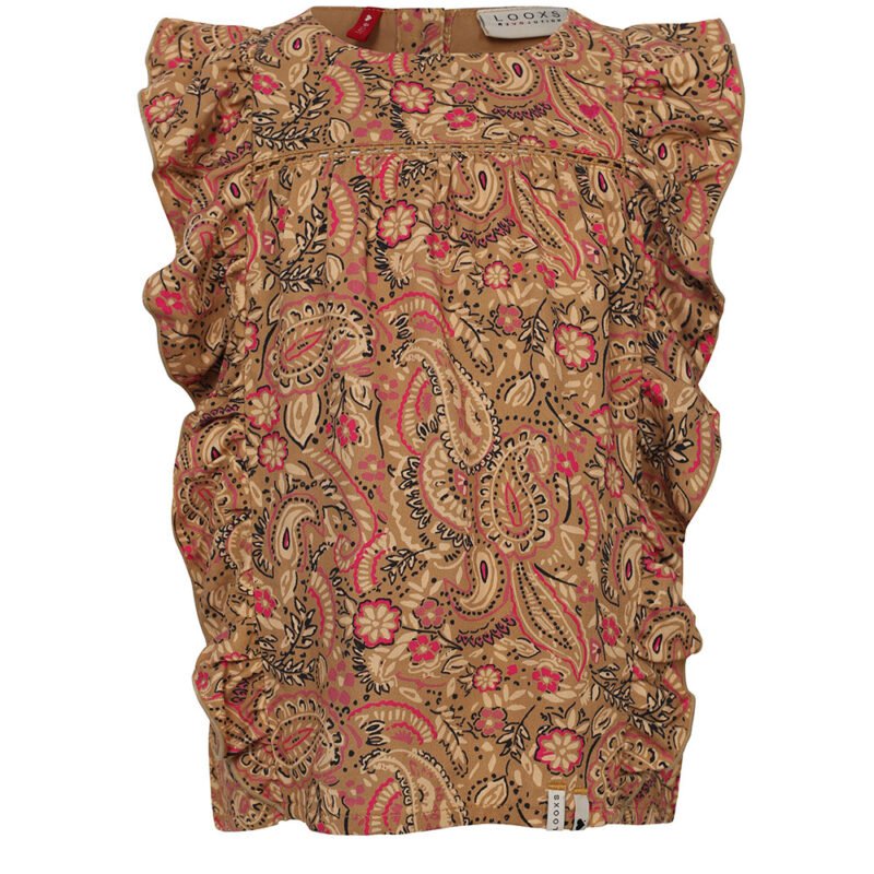 LOOXS Little Meisjes top paisley - Palms LOOXS Little Meisjes top paisley - PalmsMateriaal 100% VISCOSE WOVEN TWILL