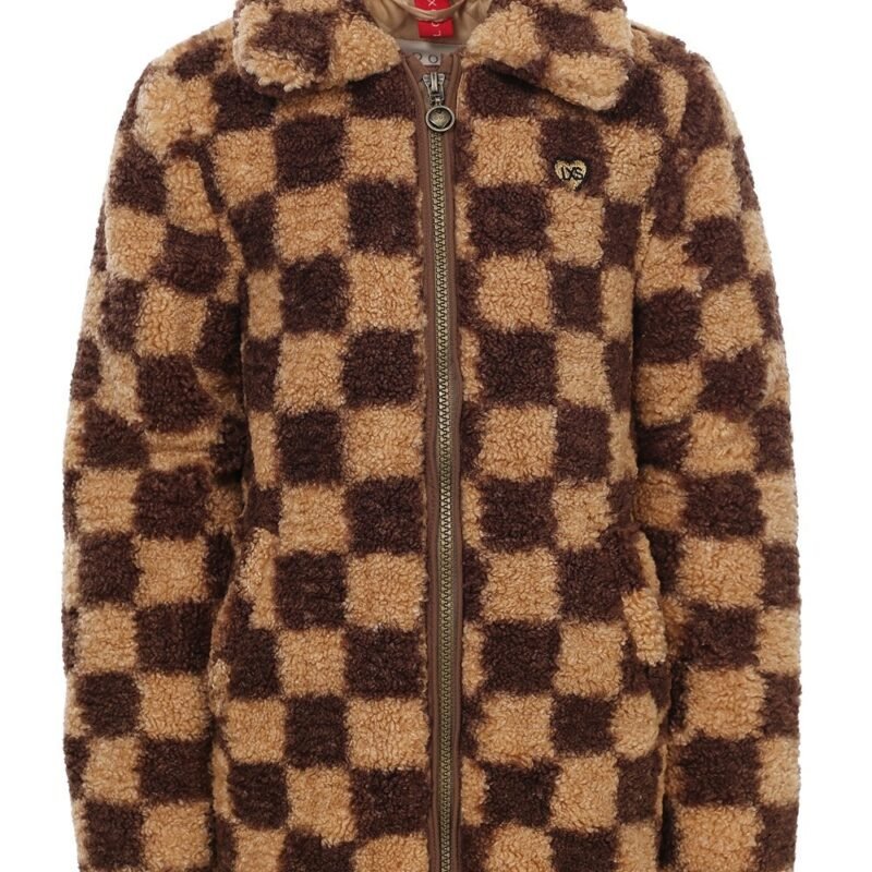 LOOXS Little Meisjes winterjas geruit fur - Kastanje bruin geruit LOOXS Little Meisjes winterjas geruit fur - Kastanje bruin geruitMateriaal 100% Polyester