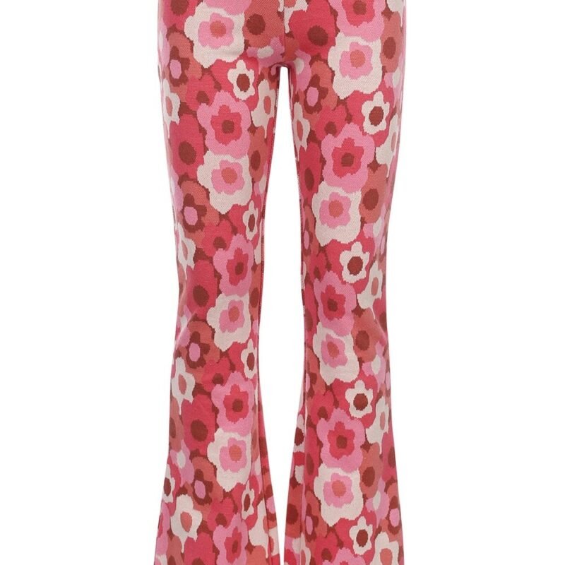 LOOXS Little Zomer flair broek meisjes jaquard - Camo rood LOOXS Little Zomer flair broek meisjes jaquard - Camo roodMateriaal 90% Cotton 8% Polyester 2%Lycra