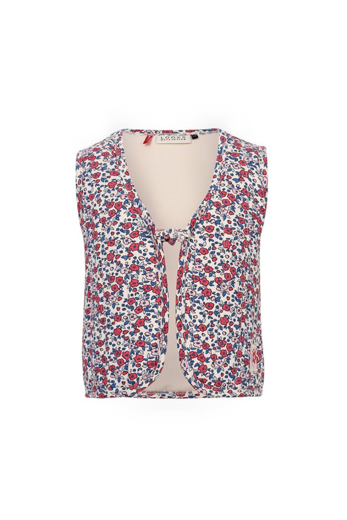 LOOXS Little Zomer gilet meisjes sweat print - AOP bloemen multi LOOXS Little Zomer gilet meisjes sweat print - AOP bloemen multiMateriaal 95% Cotton 5% Lycra