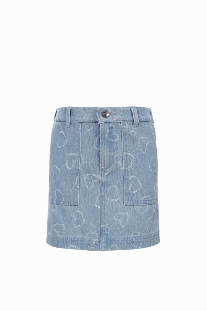 LOOXS Little Zomer jeans rok meisjes - Bleach blauw LOOXS Little Zomer jeans rok meisjes - Bleach blauwMateriaal 100% Cotton