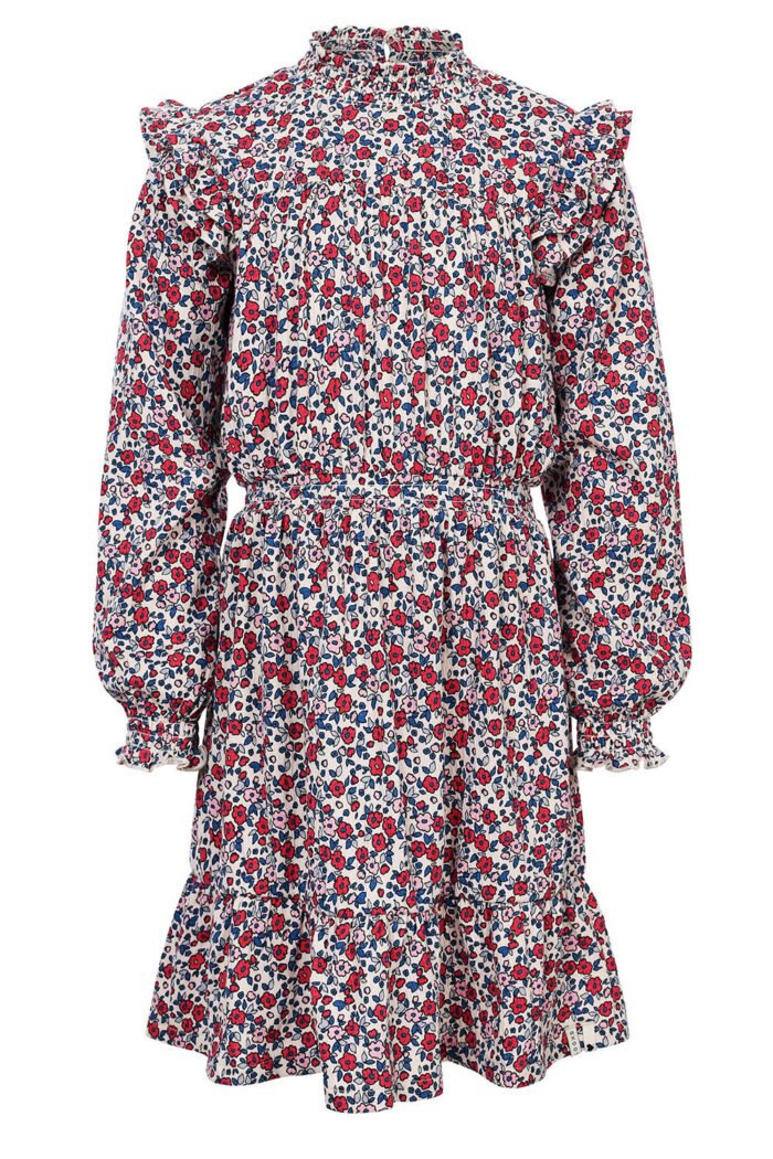 LOOXS Little Zomer jurk meisjes jersy crinkle - AOP bloemen multi LOOXS Little Zomer jurk meisjes jersy crinkle - AOP bloemen multiMateriaal 99% Cotton 1% Lycra