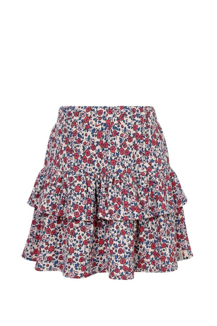 LOOXS Little Zomer rok meisjes jersey crinkle - AOP bloemen multi LOOXS Little Zomer rok meisjes jersey crinkle - AOP bloemen multiMateriaal 99% Cotton 1% Lycra