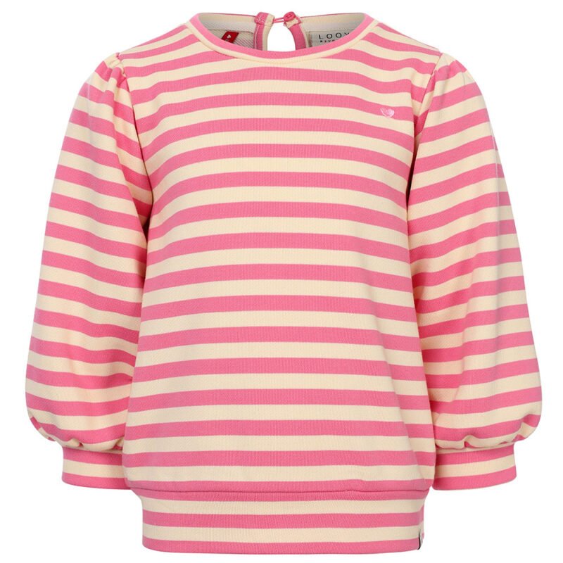 LOOXS Little Zomer sweater meisjes 3/4 mouw - Roze LOOXS Little Zomer sweater meisjes 3/4 mouw - RozeMateriaal 75% Cotton 25% Polyester