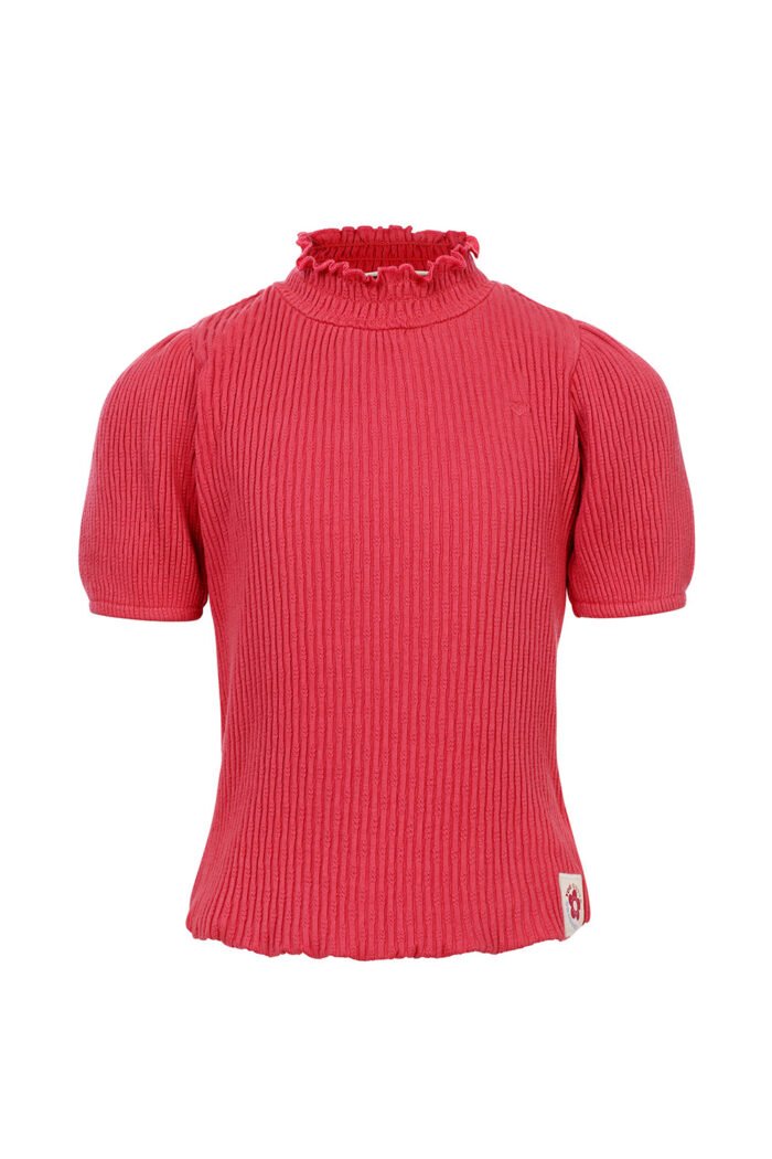 LOOXS Little Zomer top meisjes s/s fancy kraag - Punch rood LOOXS Little Zomer top meisjes s/s fancy kraag - Punch roodMateriaal 100% Cotton