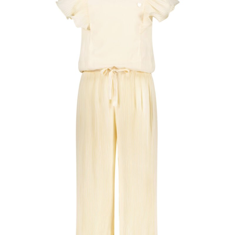 Le Chic Meisjes jumpsuit plisee- Kesra - Pearled ivoor wit Le Chic Meisjes jumpsuit plisee- Kesra - Pearled ivoor witMateriaal 60%RPE