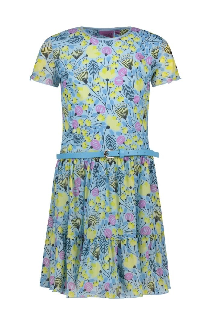 Le Chic Meisjes jurk - Blauw Jay Le Chic Meisjes jurk - Blauw Jay95%pes-5%ea/100%co