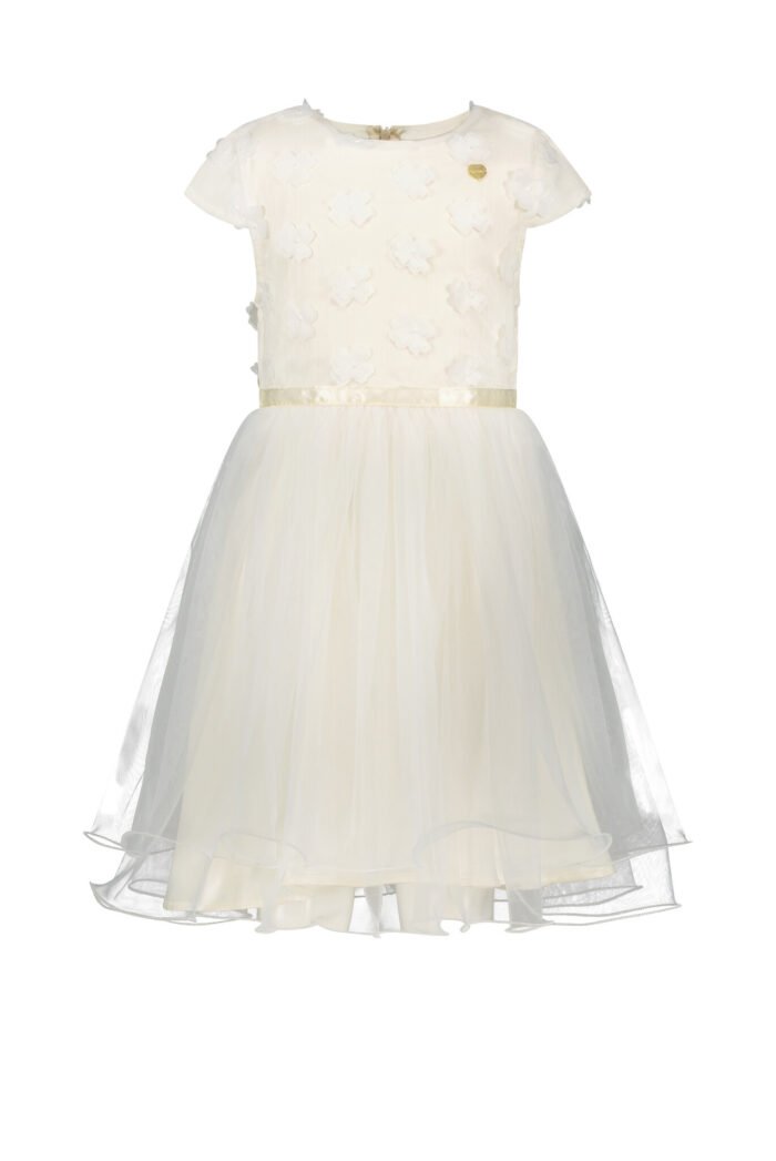Le Chic Meisjes jurk - Starlight - Pearled ivoor wit Le Chic Meisjes jurk - Starlight - Pearled ivoor witMateriaal 100%PE