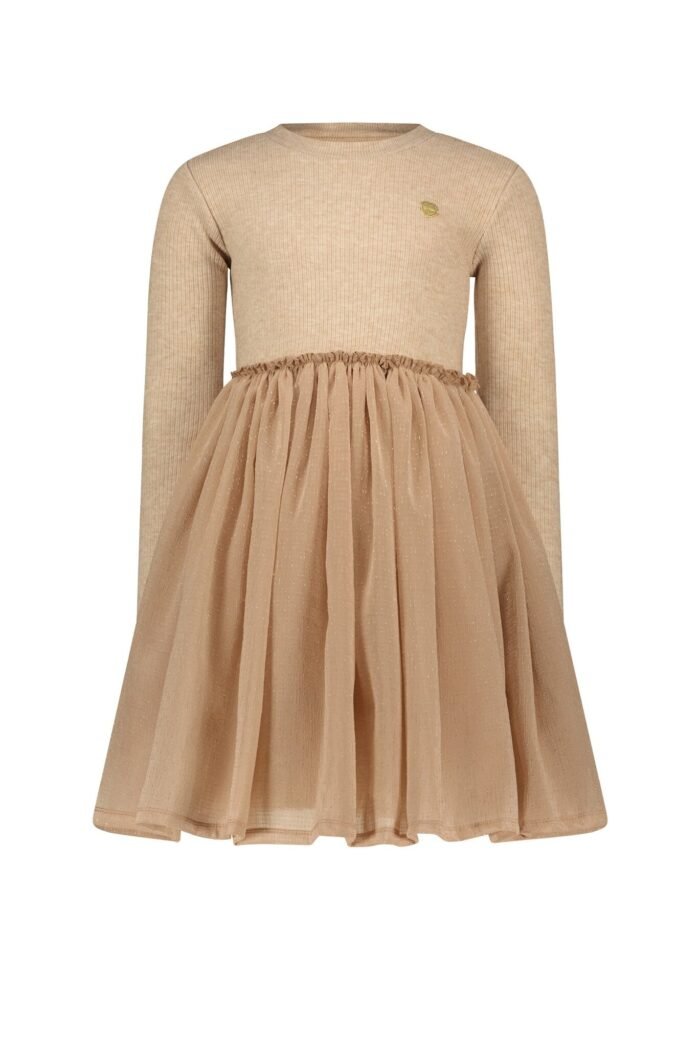 Le Chic Meisjes jurk zacht gebreid & tule - Smart - Cute Cortado Le Chic Meisjes jurk zacht gebreid & tule - Smart - Cute CortadoMateriaal 43%VI