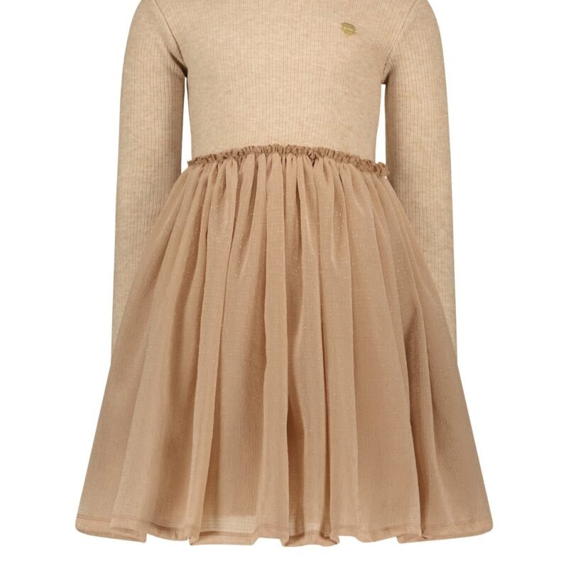 Le Chic Meisjes jurk zacht gebreid & tule - Smart - Cute Cortado Le Chic Meisjes jurk zacht gebreid & tule - Smart - Cute CortadoMateriaal 43%VI