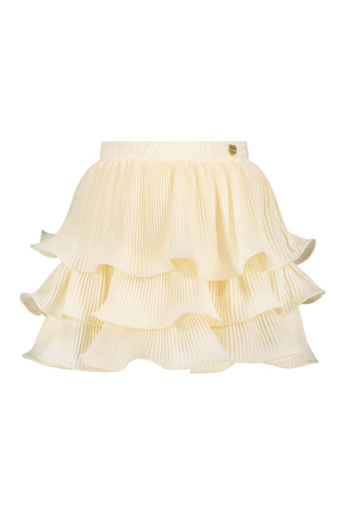 Le Chic Meisjes rok plisee - Tesra - Pearled ivoor wit Le Chic Meisjes rok plisee - Tesra - Pearled ivoor witMateriaal 100%PE