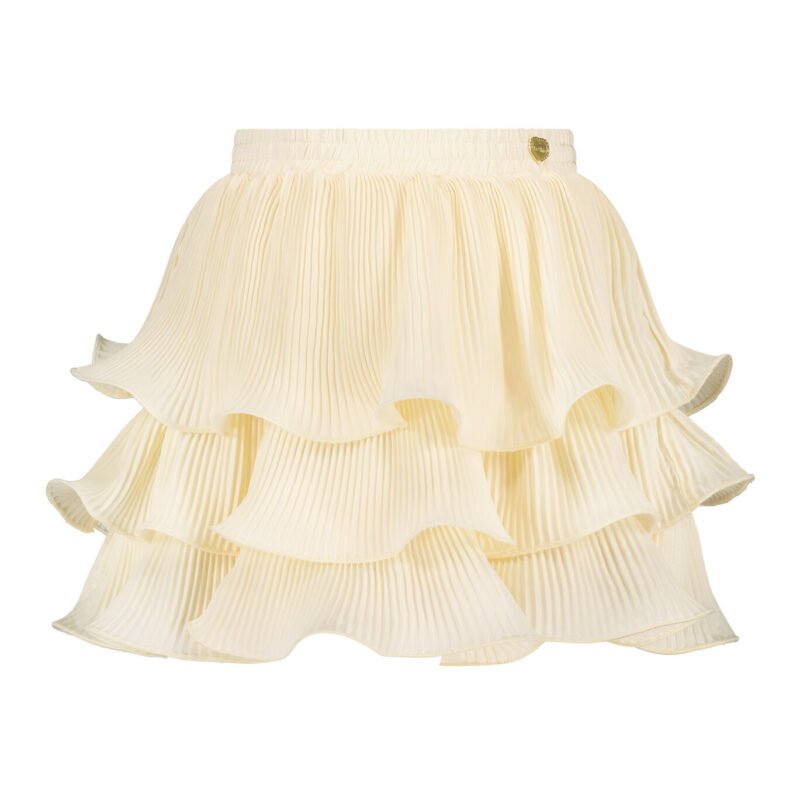 Le Chic Meisjes rok plisee - Tesra - Pearled ivoor wit Le Chic Meisjes rok plisee - Tesra - Pearled ivoor witMateriaal 100%PE