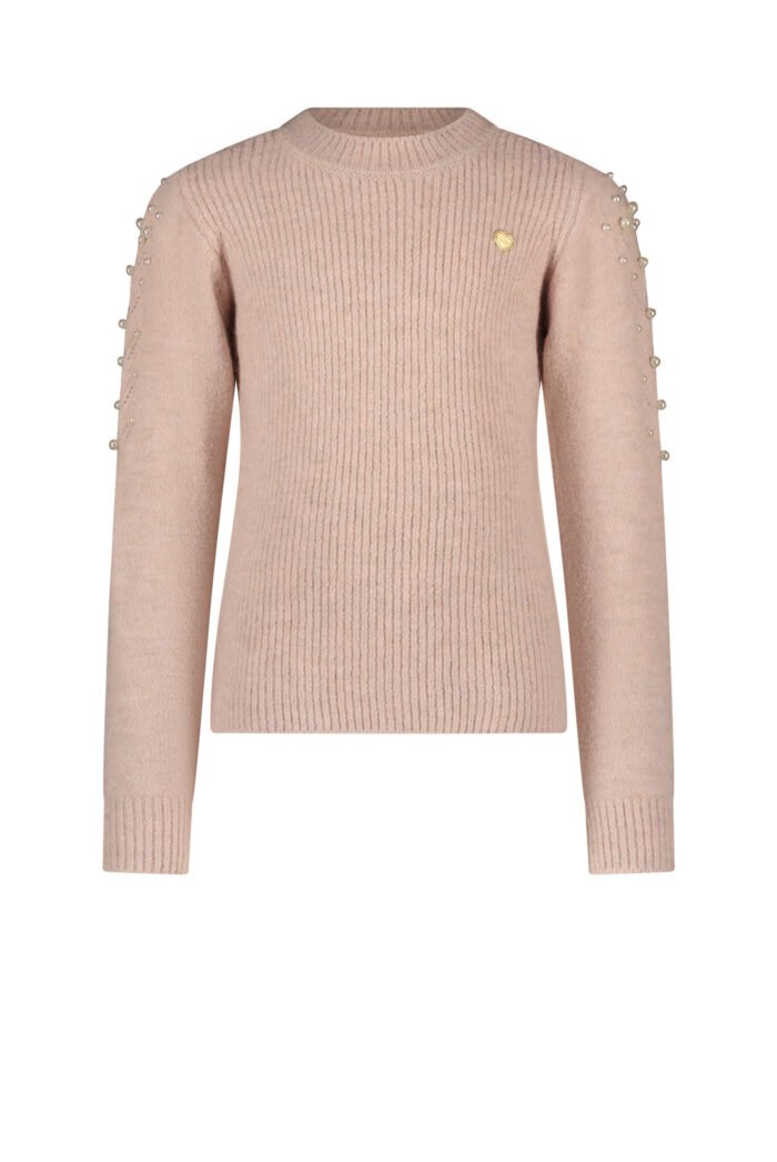 Le Chic Meisjes top fijn kabel gebreid - Okido - Roze quartz Le Chic Meisjes top fijn kabel gebreid - Okido - Roze quartzMateriaal 52%RPE