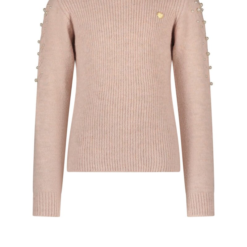 Le Chic Meisjes top fijn kabel gebreid - Okido - Roze quartz Le Chic Meisjes top fijn kabel gebreid - Okido - Roze quartzMateriaal 52%RPE