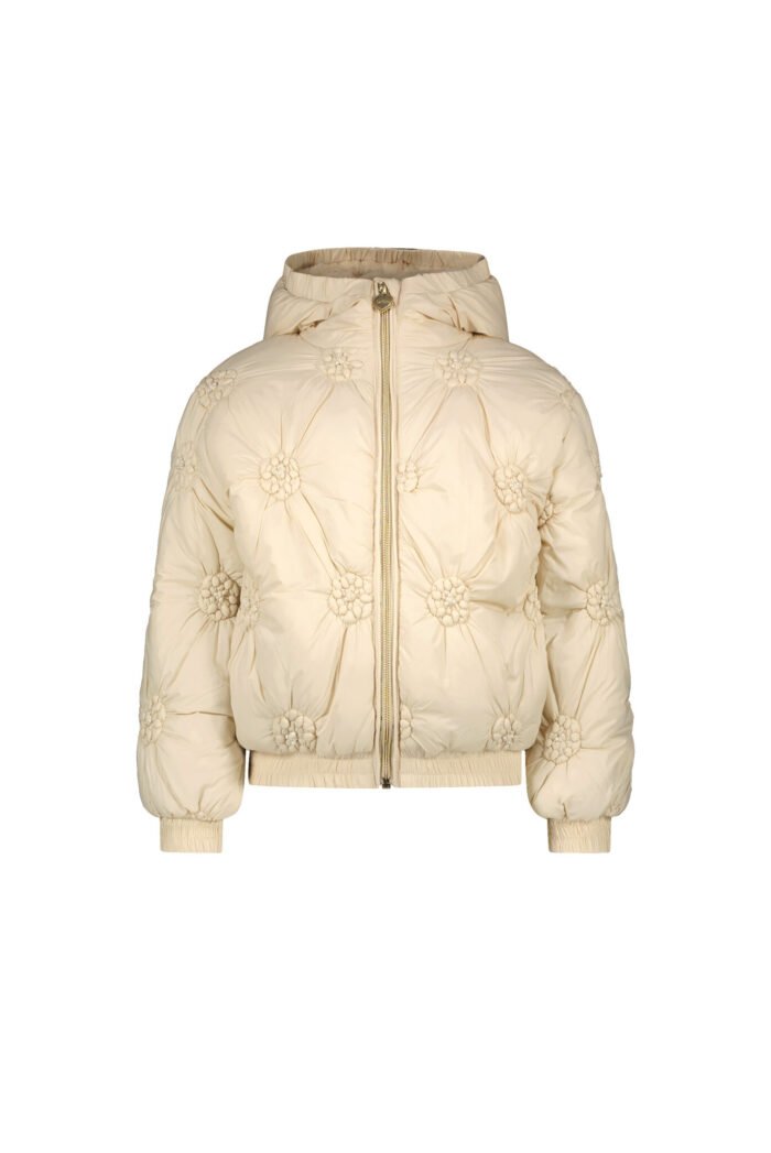 Le Chic Meisjes winterjas bloemen - Bardot - Oatmeal Elite Le Chic Meisjes winterjas bloemen - Bardot - Oatmeal EliteMateriaal 100%PA