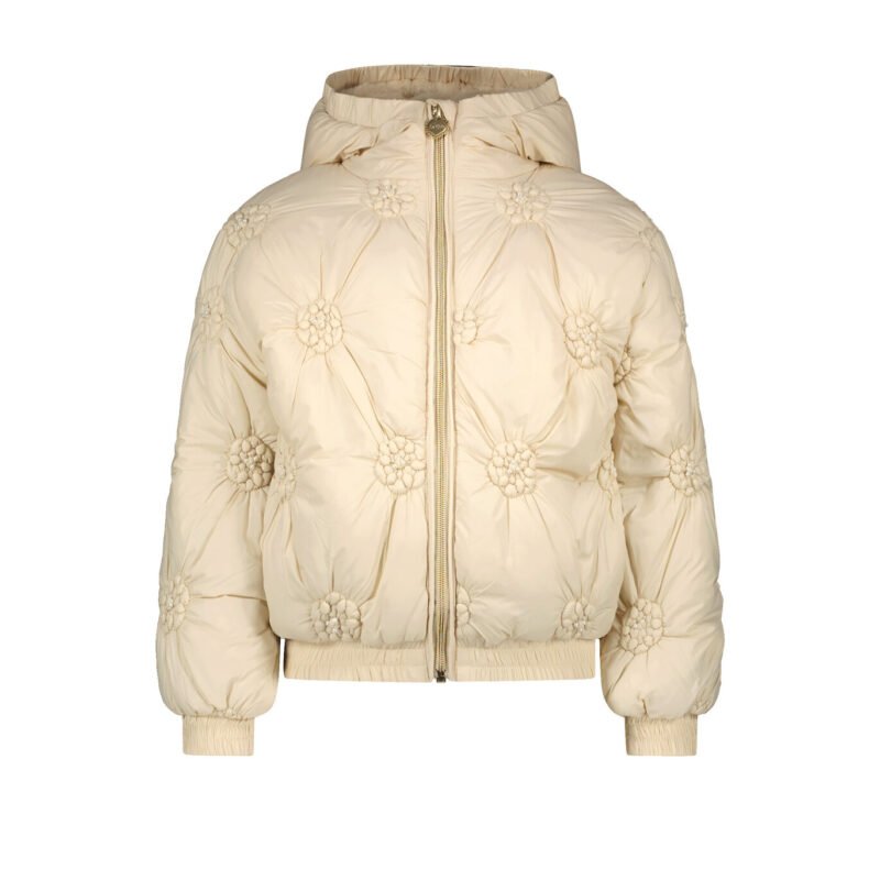 Le Chic Meisjes winterjas bloemen - Bardot - Oatmeal Elite Le Chic Meisjes winterjas bloemen - Bardot - Oatmeal EliteMateriaal 100%PA
