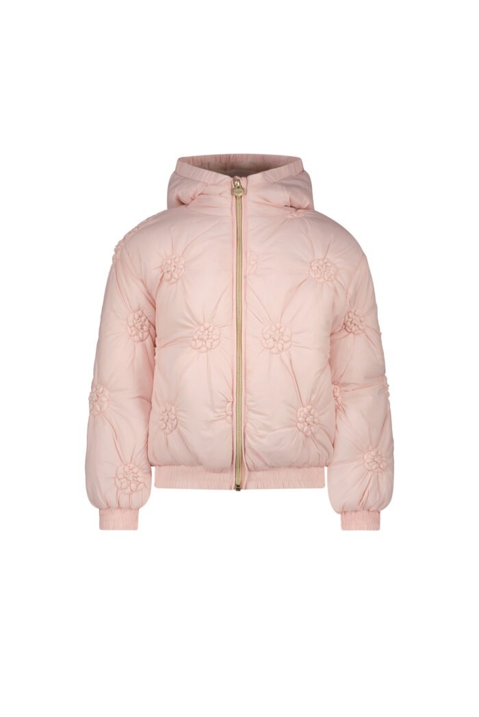 Le Chic Meisjes winterjas bloemen - Bardot - Roze quartz Le Chic Meisjes winterjas bloemen - Bardot - Roze quartzMateriaal 100%PA
