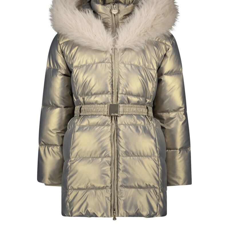 Le Chic Meisjes winterjas met capuchon en fur kraag - Bodette - Gorgeous grijs Le Chic Meisjes winterjas met capuchon en fur kraag - Bodette - Gorgeous grijsMateriaal 100%RPE