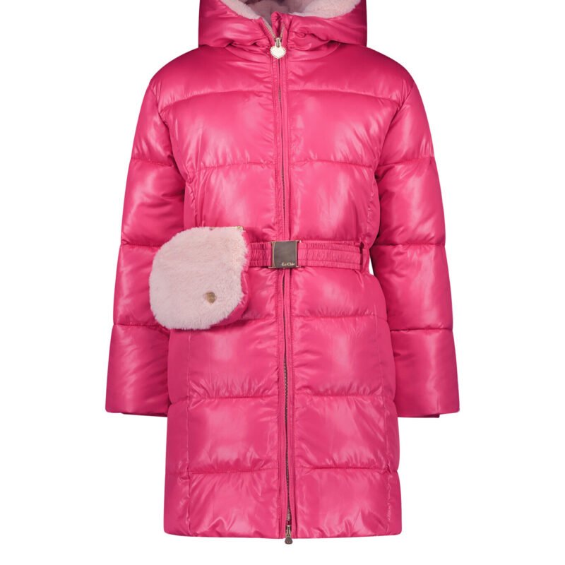 Le Chic Meisjes winterjas met riem en furry tas - Birdo - Tickle me roze Le Chic Meisjes winterjas met riem en furry tas - Birdo - Tickle me rozeMateriaal 100%RPE