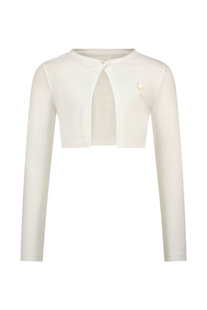 Le Chic Zomer bolero meisjes Off wit - NONOHY Le Chic Zomer bolero meisjes Off wit - NONOHYMateriaal 95% OCS katoen