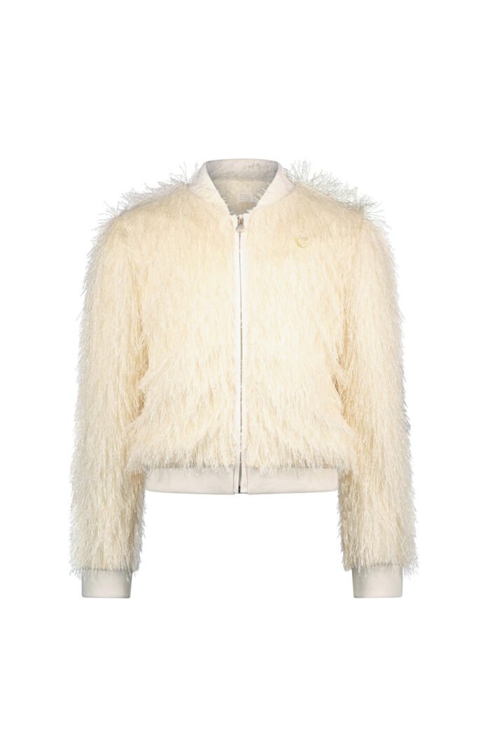 Le Chic Zomer bomberjack meisjes Off wit - fancy & fuzzy - Astu Le Chic Zomer bomberjack meisjes Off wit - fancy & fuzzy - AstuMateriaal 100% polyesther + 100% recycled polyesther