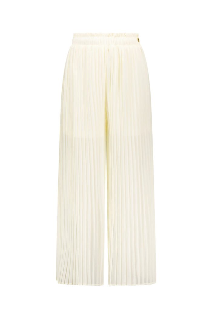 Le Chic Zomer broek meisjes Off wit - gerecycled voile - Desire Le Chic Zomer broek meisjes Off wit - gerecycled voile - DesireMateriaal 100% polyesther + 100% recycled polyesther