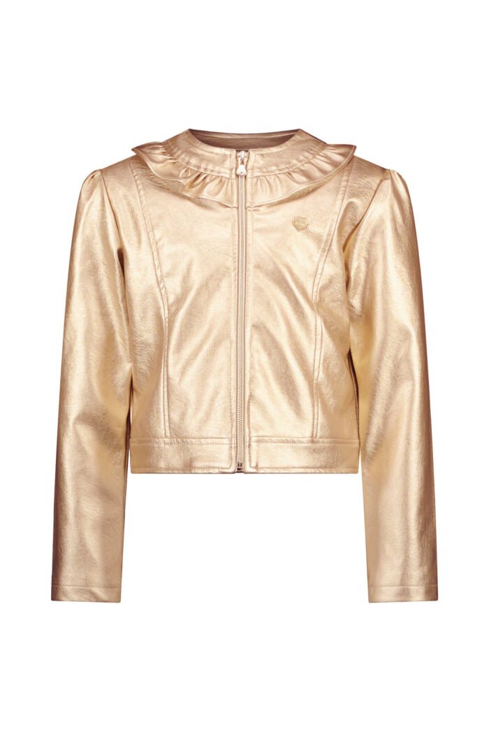 Le Chic Zomer jasje meisjes Goud - PU leer - Arlette Le Chic Zomer jasje meisjes Goud - PU leer - ArletteMateriaal 100% PU leer + 98% polyesther