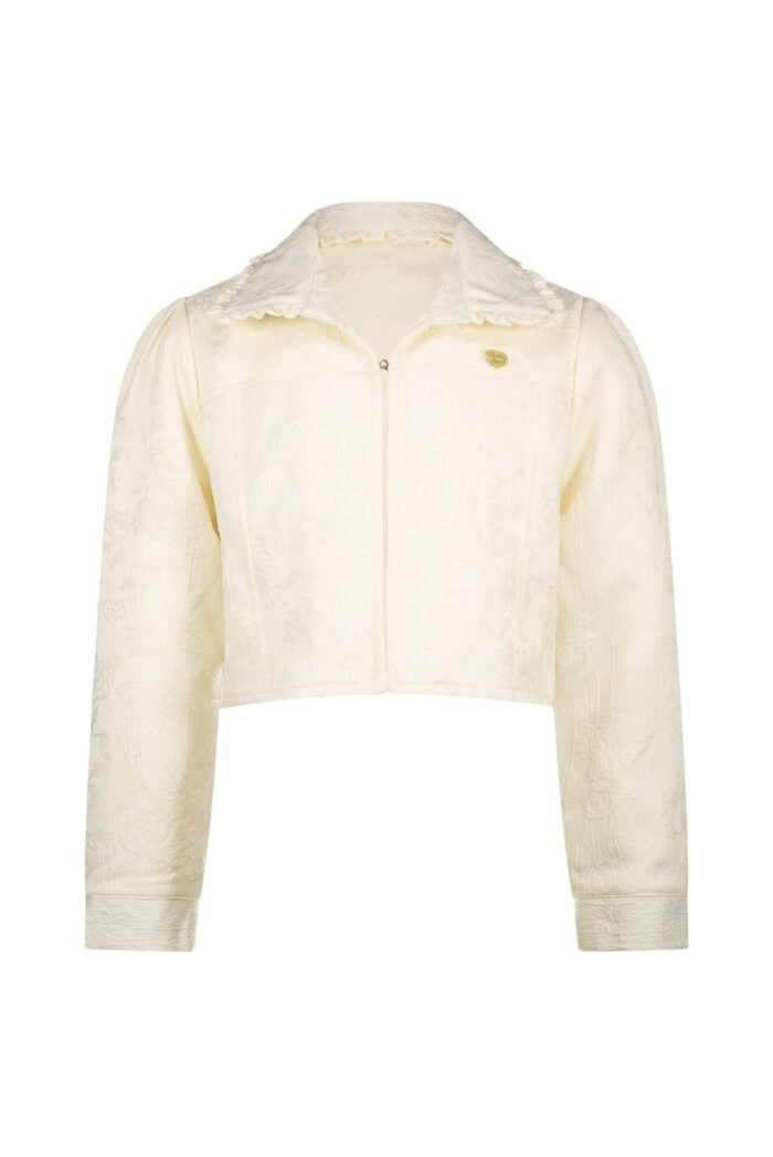 Le Chic Zomer jasje meisjes Off wit - damast - Aqui Le Chic Zomer jasje meisjes Off wit - damast - AquiMateriaal 59% polyesther