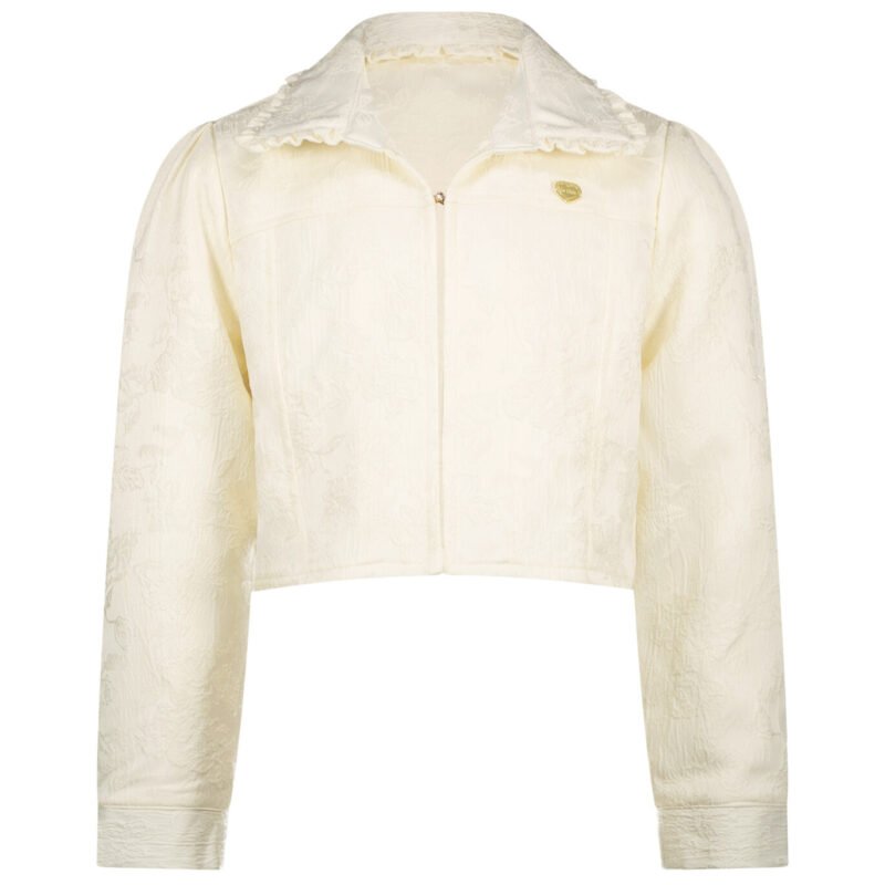 Le Chic Zomer jasje meisjes Off wit - damast - Aqui Le Chic Zomer jasje meisjes Off wit - damast - AquiMateriaal 59% polyesther