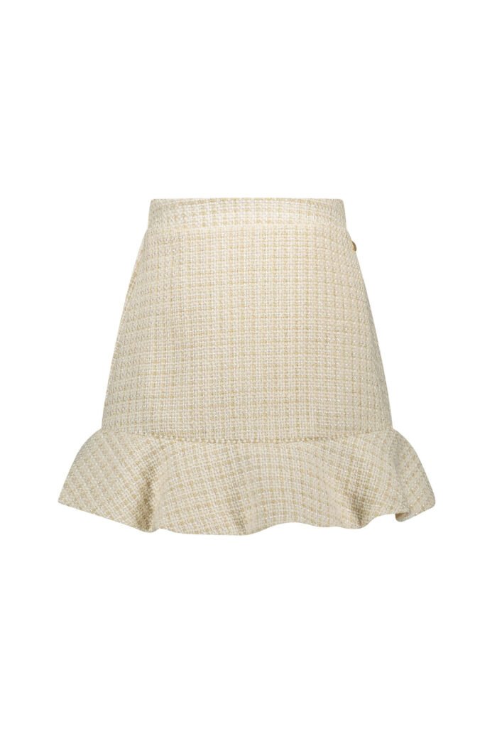 Le Chic Zomer rok meisjes Goud - gitter tweed - Tolby Le Chic Zomer rok meisjes Goud - gitter tweed - TolbyMateriaal 80% polyesther