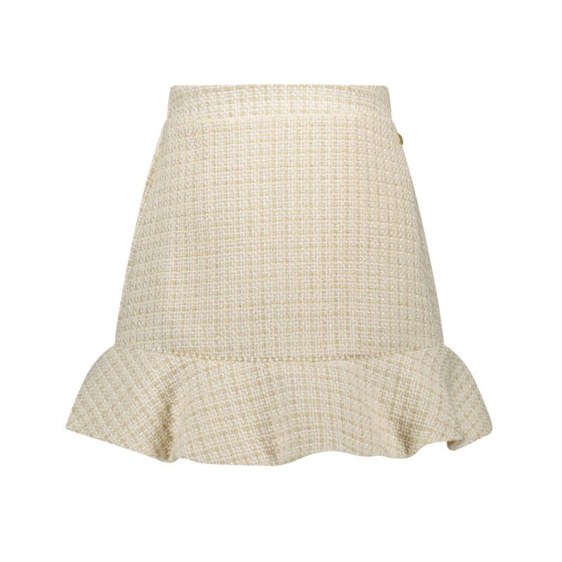 Le Chic Zomer rok meisjes Goud - gitter tweed - Tolby Le Chic Zomer rok meisjes Goud - gitter tweed - TolbyMateriaal 80% polyesther