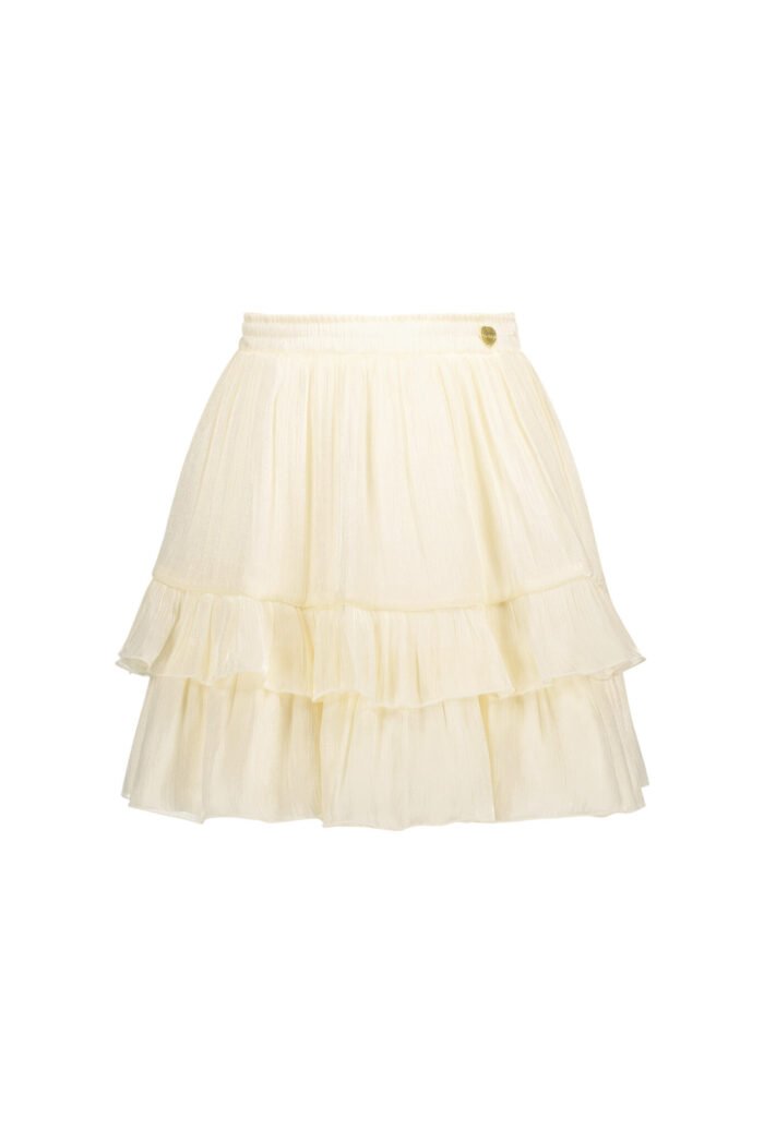 Le Chic Zomer rok meisjes Off wit - silky voile - Tamar Le Chic Zomer rok meisjes Off wit - silky voile - TamarMateriaal 100% polyesther + 100% recycled polyesther