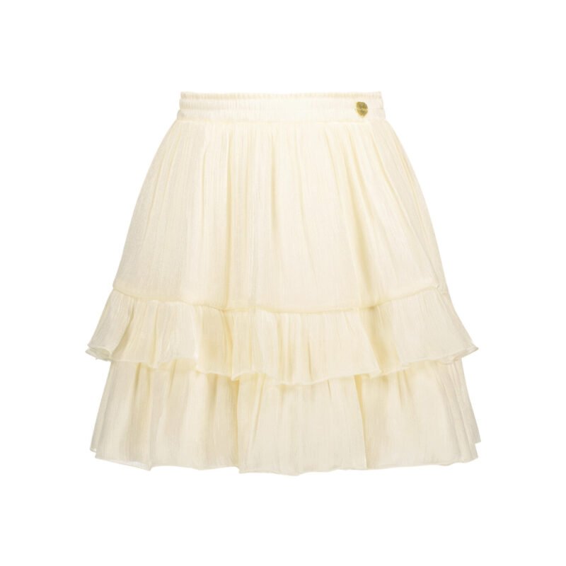 Le Chic Zomer rok meisjes Off wit - silky voile - Tamar Le Chic Zomer rok meisjes Off wit - silky voile - TamarMateriaal 100% polyesther + 100% recycled polyesther