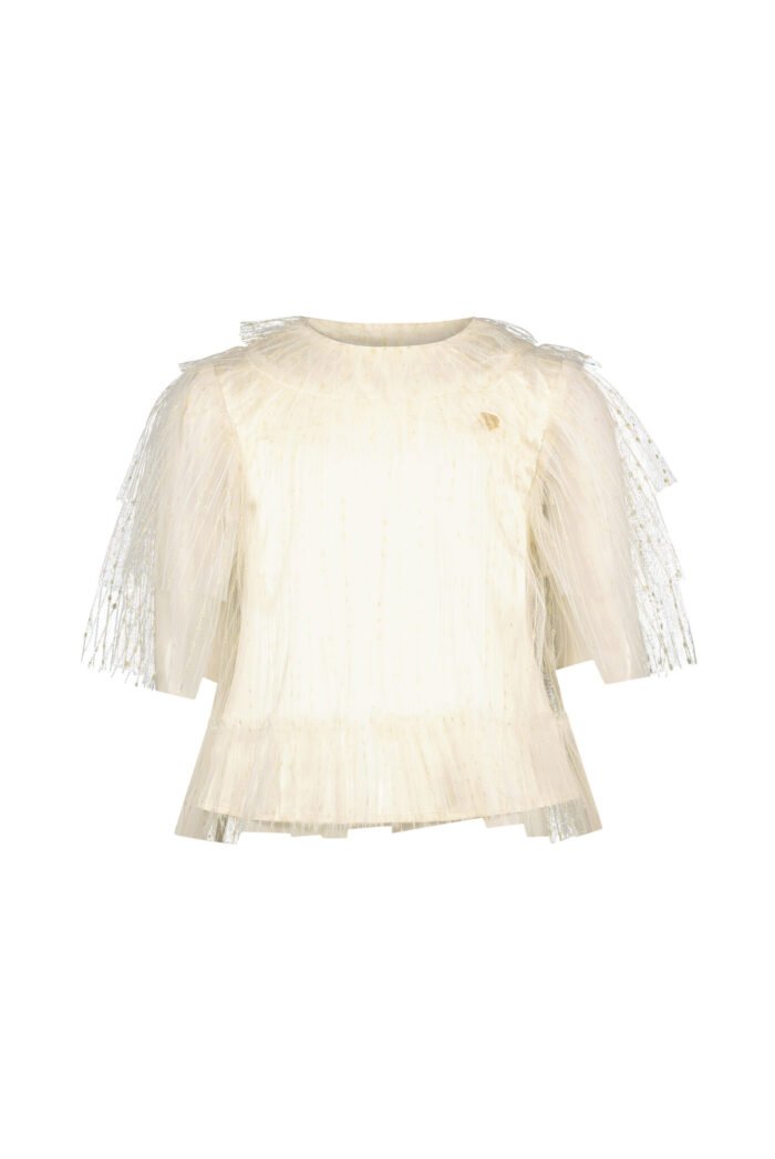 Le Chic Zomer top meisjes Goud - tule - Electra Le Chic Zomer top meisjes Goud - tule - ElectraMateriaal 100% polyamide + 98% polyesther