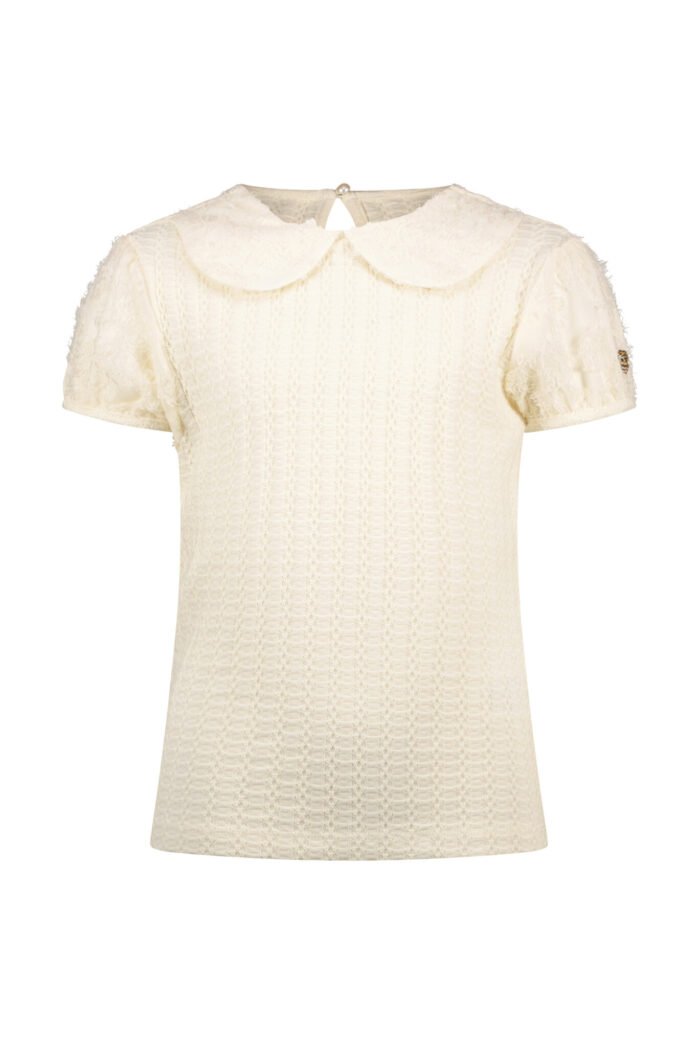 Le Chic Zomer top meisjes Off wit - gebreid - Narlys Le Chic Zomer top meisjes Off wit - gebreid - NarlysMateriaal 63% polyesther