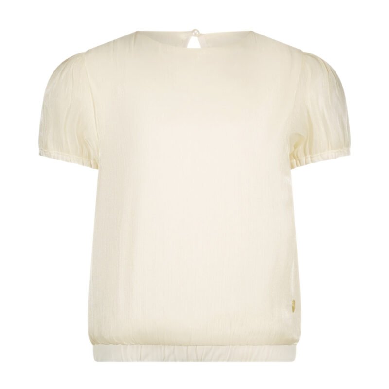 Le Chic Zomer top meisjes Off wit - silky voile - Everlee Le Chic Zomer top meisjes Off wit - silky voile - EverleeMateriaal 100% polyesther + 100% recycled polyesther