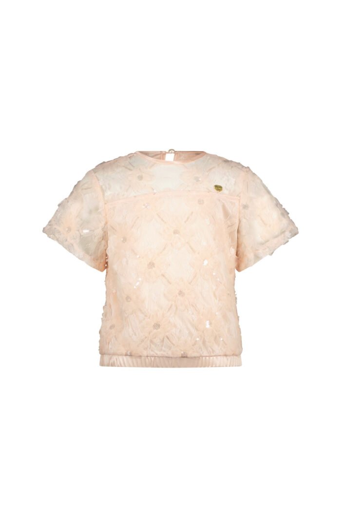 Le Chic Zomer top meisjes Roze - tule bloemen - Earlyne Le Chic Zomer top meisjes Roze - tule bloemen - EarlyneMateriaal 100% polyesther + 100% recycled polyesther
