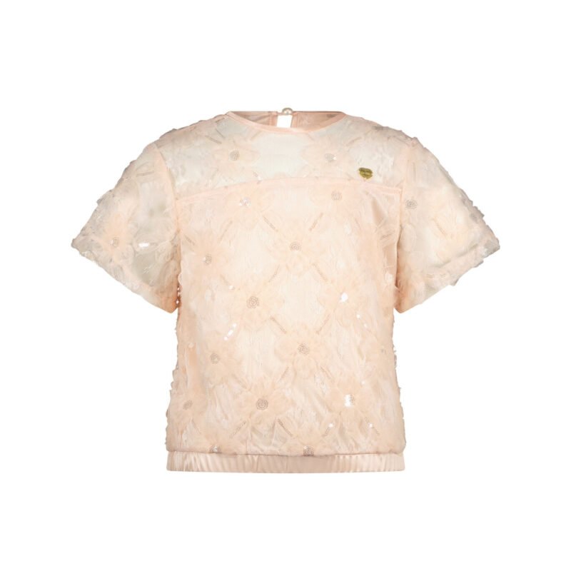 Le Chic Zomer top meisjes Roze - tule bloemen - Earlyne Le Chic Zomer top meisjes Roze - tule bloemen - EarlyneMateriaal 100% polyesther + 100% recycled polyesther