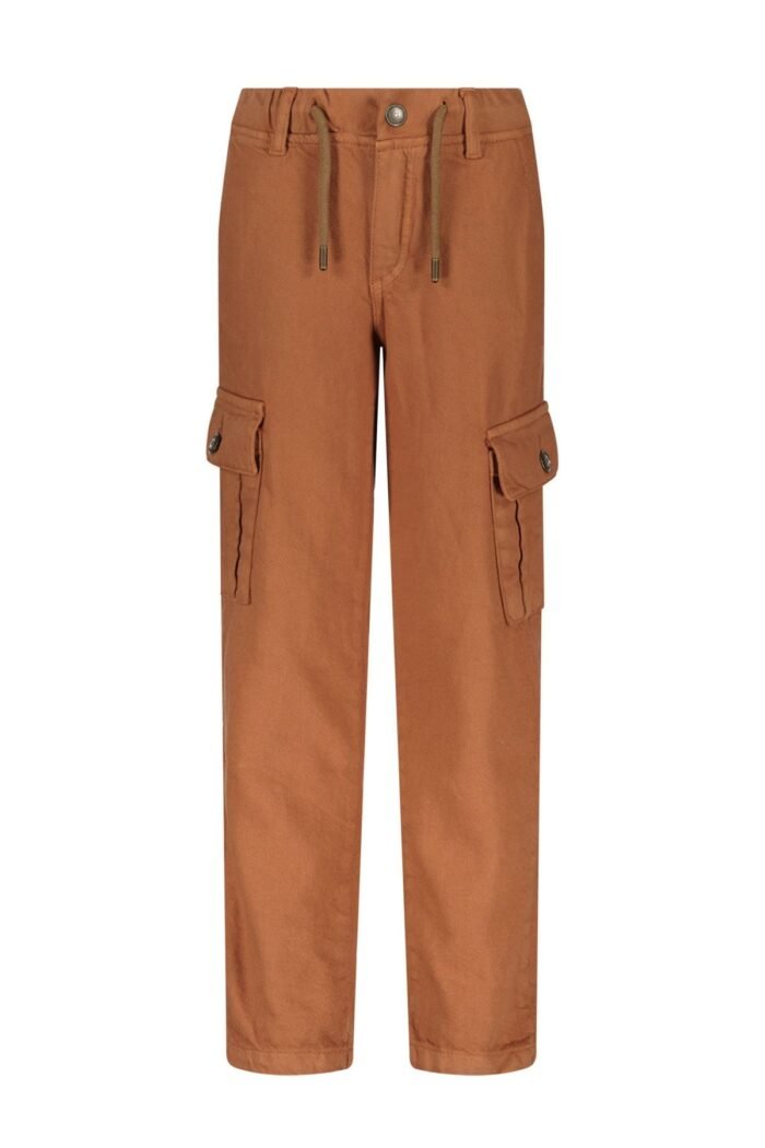 Like Flo Jongens cargo broek twill - Terra Like Flo Jongens cargo broek twill - TerraMateriaal 100%PU