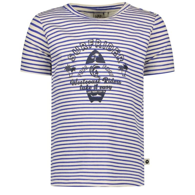 Like Flo Jongens t-shirt - Streep Like FLO Jongens t-shirt - Streep94% CO 6% EA