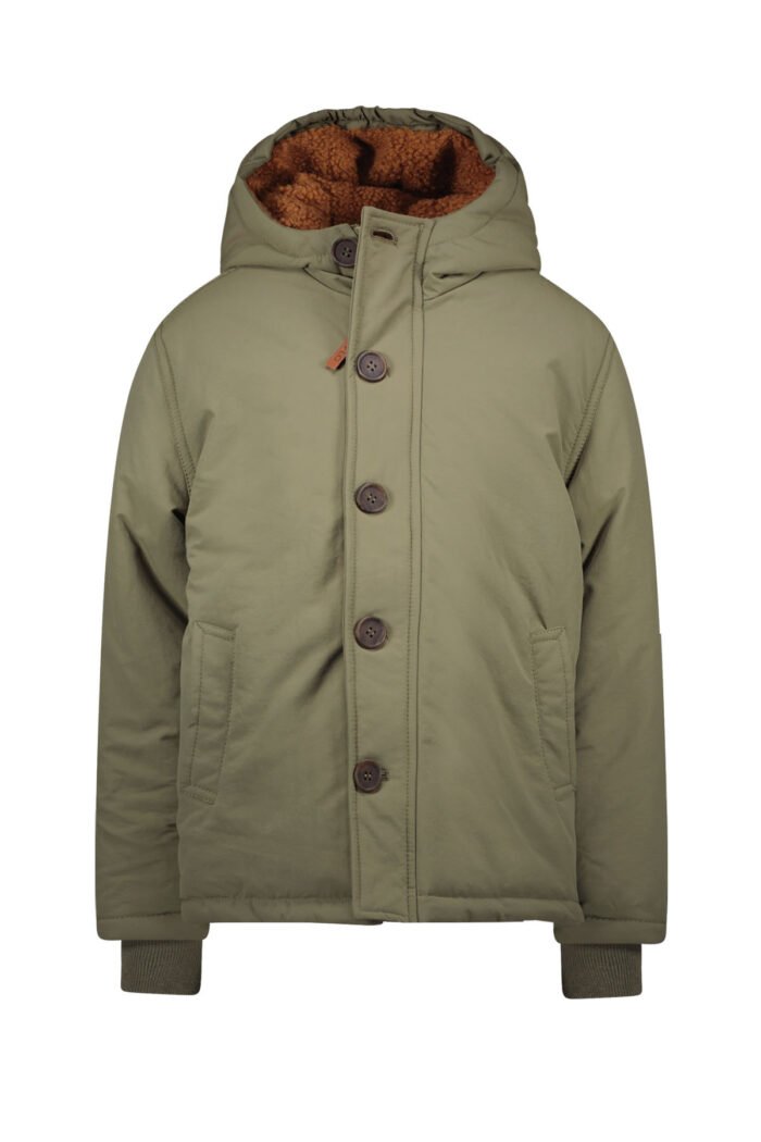 Like Flo Jongens winterjas met capuchon - Abel - Bruin Like FLO Jongens winterjas met capuchon - Abel - BruinMateriaal 100% RPE