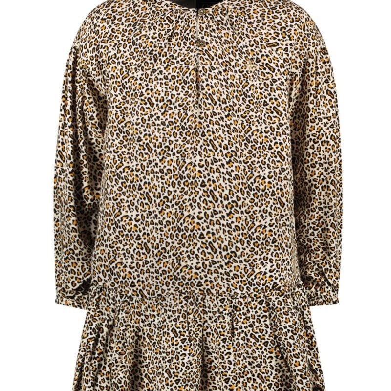 Like Flo Meisjes a-line jurk - Meau - Luipaard AOP Like Flo Meisjes a-line jurk - Meau - Luipaard AOPMateriaal 53%CO 47%VI