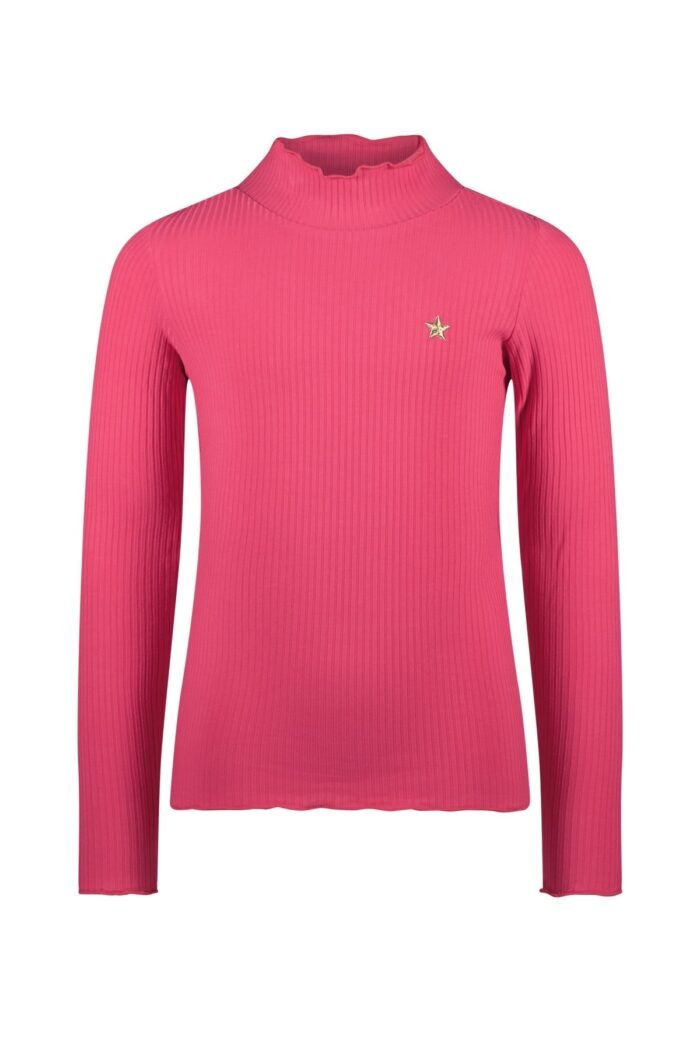 Like Flo Meisjes basic col shirt - Eef - Helder roze Like Flo Meisjes basic col shirt - Eef - Helder rozeMateriaal 96%EVI 4%EA